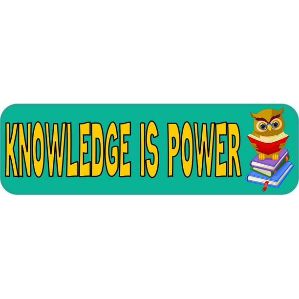 Knowledge Is Power Decal Sticker Vinyl